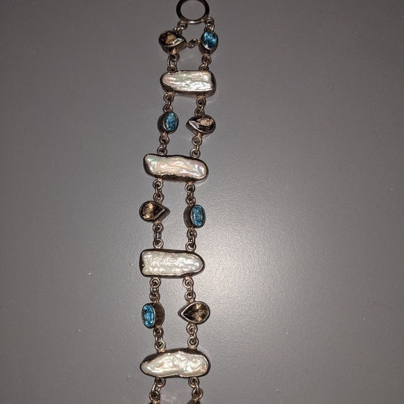 Semi precious stones in sterling silver br… - Picture 5 of 6